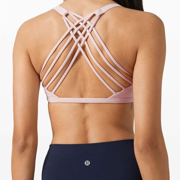 lululemon athletica Other - Lululemon Free To Be Wild Sports Bra Pale Pink Size 6